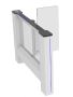 Распашной турникет Came Swing Gate SWG5590, комбинировыанный 550+900 мм, створки 1200 мм (SWG5590M)