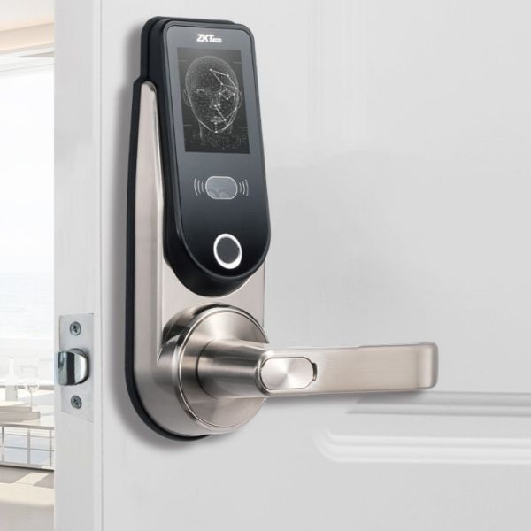 Замок биометрический ZKTeco HBL100-Z (ZigBee) с распознаванием лиц, отпечатков и Mifare карт