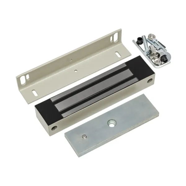 Электромагнитный замок AccordTec ML-350N K-2 с уголком, с датчиком Холла