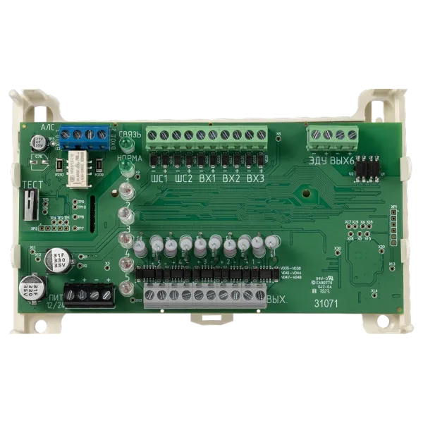 Модуль управления пожаротушением МПТ-1-ИКЗ-R3 с изолятором короткого замыкания Модуль управления пожаротушением МПТ-1-ИКЗ-R3 с изолятором короткого замыкания