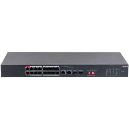 PoE-коммутатор 16-портовый Dahua DH-S3218-16ET-135, неуправляемый