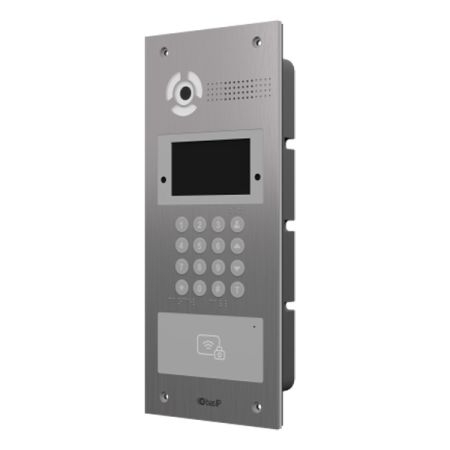 Вызывная видеопанель BAS-IP AA-07FB Stainless Steel многоабонентская, с распознаванием лиц