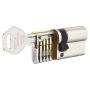 Полуцилиндр dormakaba pextra plus, никель, 3 ключа