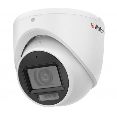 Купольная уличная HD-TVI видеокамера 2Мп HiWatch DS-T203A(B) (2.8 мм) с микрофоном (AoC)