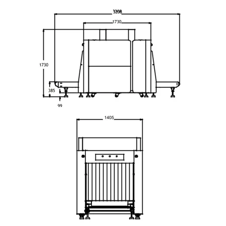 Рентгеновский интроскоп ZKTeco ZKX10080 двухэнергетический для багажа Рентгеновский интроскоп ZKTeco ZKX10080 двухэнергетический для багажа