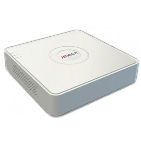 4-х канальный гибридный HD-TVI регистратор HiWatch DVR-104P-G(B) для аналоговых/HD-TVI, AHD и CVI камер