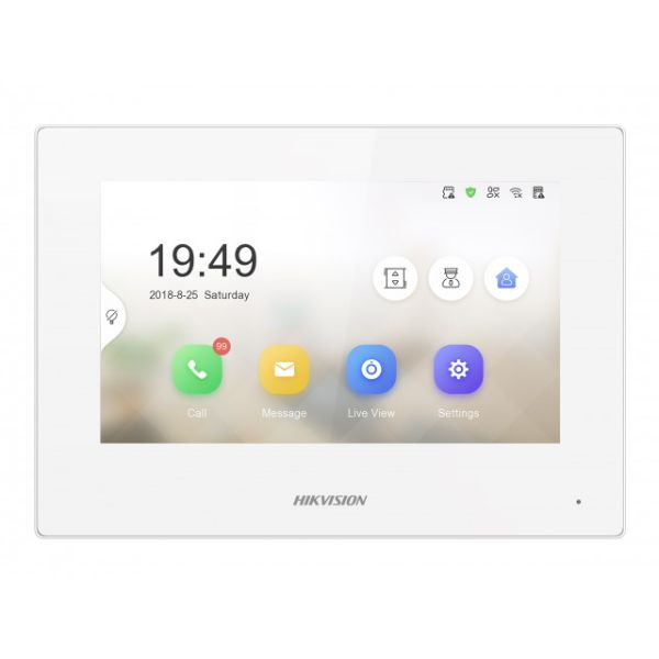 IP-видеодомофон 7″ HikVision DS-KH6320-LE1(B)/White с питанием по PoE