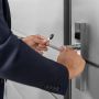 Электронный замок dormakaba c-lever pro (черный, узкий, offline, 92 мм, левый, ручки HA, шток 8 мм)