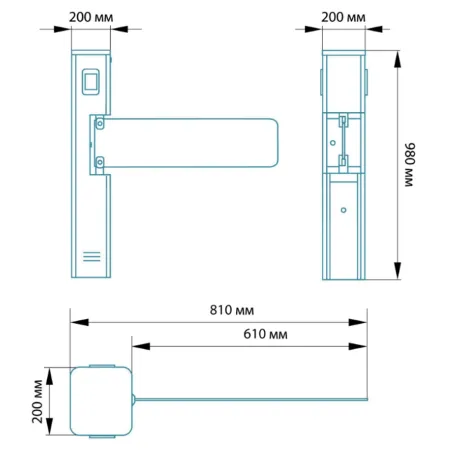 Автоматическая калитка Блокпост КЛ 600 С Автоматическая калитка Блокпост КЛ 600 С