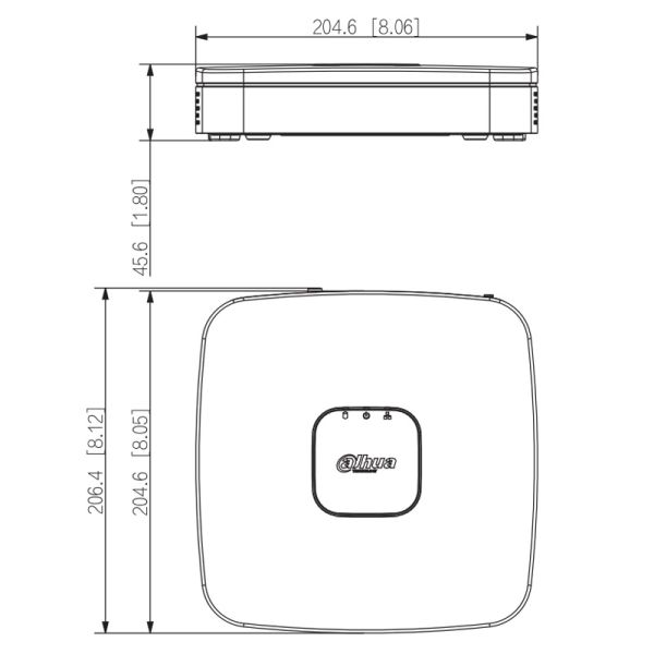 IP-видеорегистратор PoE 4-канальный WizSense Dahua DHI-NVR2104-P-I2