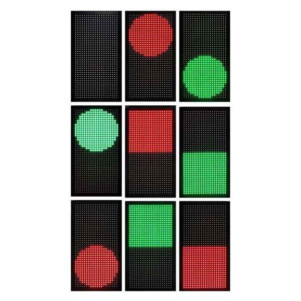 Светодиодный двухсекционный светофор Инфопаркинг ИС-1/MATRIX(1Q8/220/160Х32/УНИВ.)