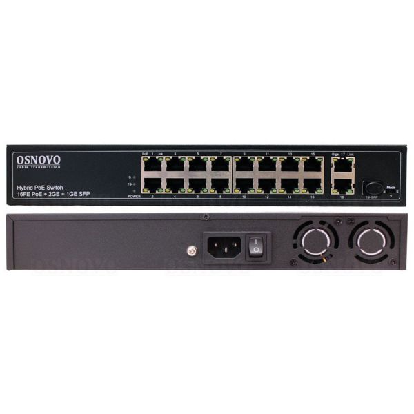 PoE-коммутатор Osnovo SW-61621(300W)
