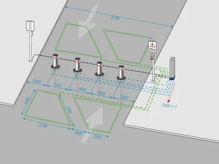 Гидравлический противотаранный боллард Блокпост К12 из нержавеющей стали Гидравлический противотаранный боллард Блокпост К12 из нержавеющей стали
