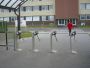 Турникет-трипод PERCo-TTR-04.1R из окрашенной стали, светло-бежевый (с планками)