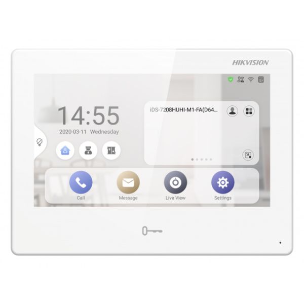 IP-видеодомофон 7″ HikVision DS-KH9310-WTE1(B) с питанием по PoE