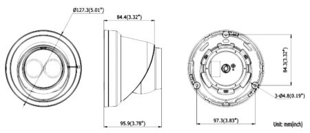 Уличная купольная EyeBall IP-видеокамера 5Мп HikVision DS-2CD2355FWD-I (6 мм)