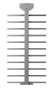 Полноростовой турникет Gotschlich Ecco 90 HE Stainless (6ELE4A0HC)