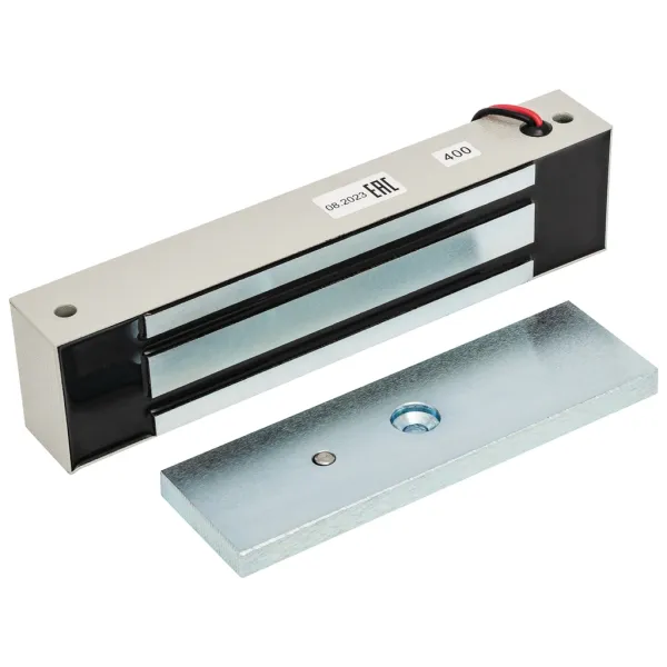 Электромагнитный замок AccordTec ML-400 K с уголком, серый Электромагнитный замок AccordTec ML-400 K с уголком, серый