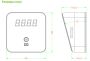 Бесконтактный инфракрасный USB термометр ZKTeco TDM95E для измерения температуры на запястье