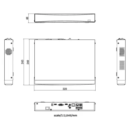 Видеорегистратор PoE 4-канальный iFlow F-NR-204EX