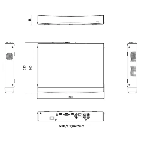 Видеорегистратор PoE 4-канальный iFlow F-NR-204EX