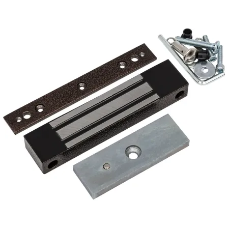 Электромагнитный замок AccordTec ML-180KB с планкой, коричневый Электромагнитный замок AccordTec ML-180KB с планкой, коричневый