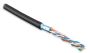 Кабель витая пара экранированный внешний Hyperline FUTP4-C5E-S22-OUT-PE-BK