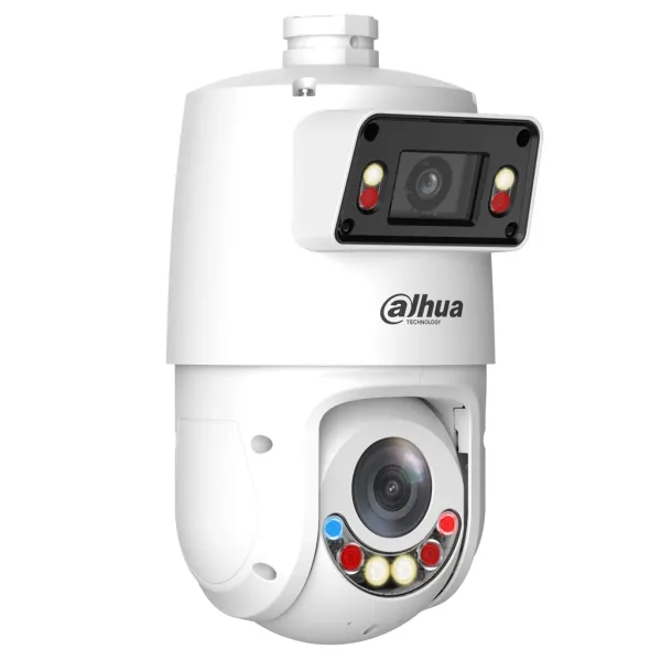 Двойная PTZ видеокамера 4Мп Dahua DH-SDT4E225-4F-GB-A-PV1-0280-S2 с ИИ и активным сдерживанием Двойная PTZ видеокамера 4Мп Dahua DH-SDT4E225-4F-GB-A-PV1-0280-S2 с ИИ и активным сдерживанием