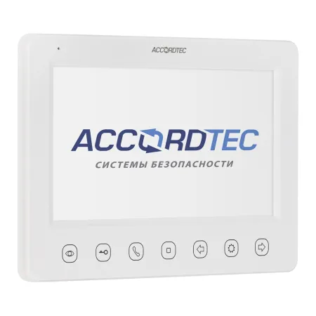 Монитор видеодомофона AccordTec AT-VD 751C/M/SD WH