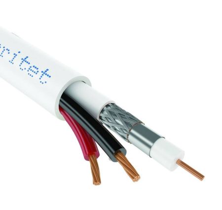 Кабель комбинированный Паритет КВК-В-1,5ф 2х0,50 для видеонаблюдения Кабель комбинированный Паритет КВК-В-1,5ф 2х0,50 для видеонаблюдения