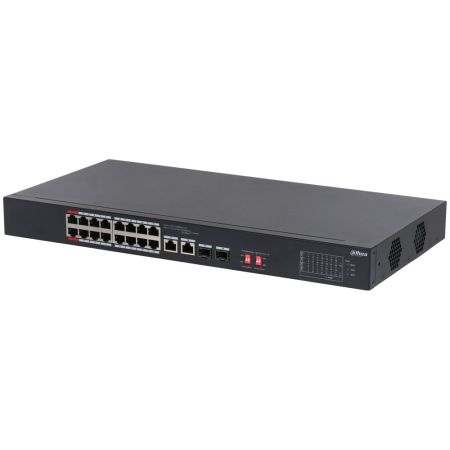 PoE-коммутатор 16-портовый Dahua DH-S3218-16ET-135, неуправляемый