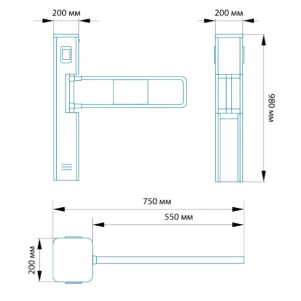 Автоматическая калитка Блокпост КЛ 600
