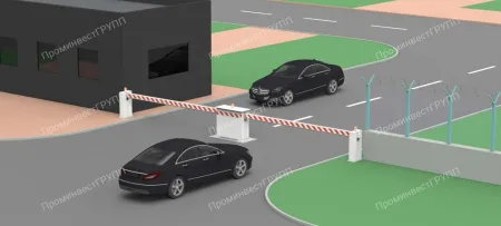 Противотаранный шлагбаум ВПШ-L, выдвижной, автоматический, 20 тонн