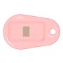 Бесконтактный RFID-брелок SMARTTAG Caramel с двойным чипом Mifare 1k + Em-Marine, прозрачный