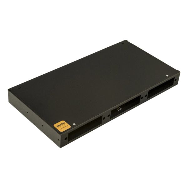 Бокс оптический Hyperline FO-19R-1U-3xSLT-W140H42-24UN-BK универсальный 19", 8 до 24 портов