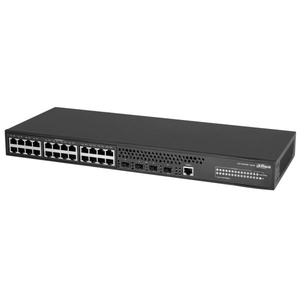 Коммутатор агрегации 28-портовый Dahua DH-AS4300-24GT4GF, управляемый, уровень L2+