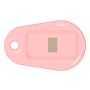 Бесконтактный RFID-брелок SMARTTAG Caramel с двойным чипом Mifare 1k + Em-Marine, прозрачный