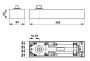 Доводчик напольный dormakaba BTS75V BC EN1-4, 90˚, клем., б/шп., с уровнем пола