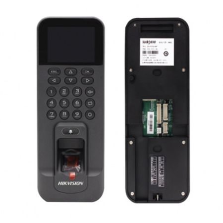 Биометрический терминал доступа HikVision DS-K1T804BMF со считывателем отпечатков пальцев и карт Mifare