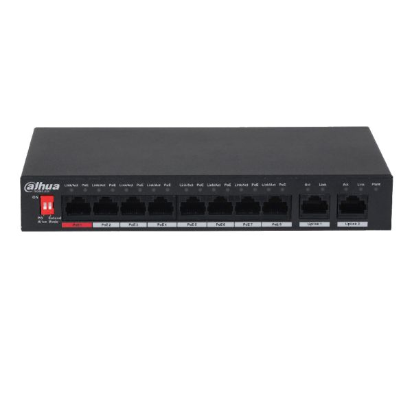 Неуправляемый 8-портовый PoE коммутатор Dahua DH-PFS3008-8ET-60