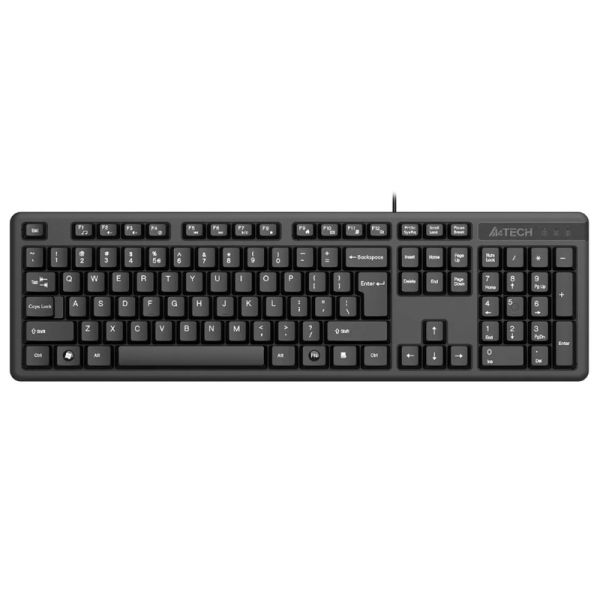 Клавиатура и мышь A4TECH KK-3330S, USB, проводной, черный