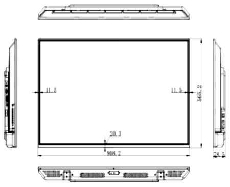 Монитор TFT-LED 43" HikVision DS-D5043FL-B