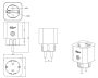 Умная розетка Dahua DHI-ICS1-W2(868)