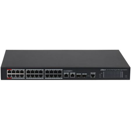 PoE-коммутатор 24-портовый Dahua DH-S4228-24GT-360, гигабитный, управляемый