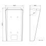 Защитный козырек DS-KABV6113-RS для вызывных панелей серии KV6103/6113