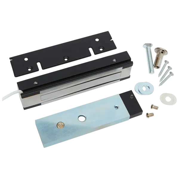 Электромагнитный замок AccordTec ML-200K-3 Premium Black с планкой