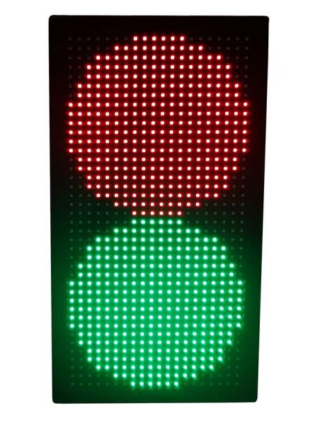 Светодиодный двухсекционный светофор Инфопаркинг ИС-1Q8/24 MATRIX 160мм (ИС-1/24 MATRIX)