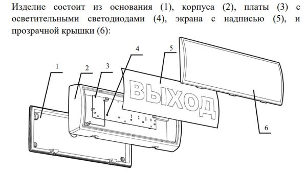 Оповещатель пожарный Табло-РР-ПРО световой радиоканальный, с встроенным радиорасширителем