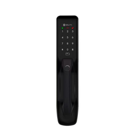 Электронный замок биометрический Solity GP-3000BK Black по отпечатку пальца, трехригельный