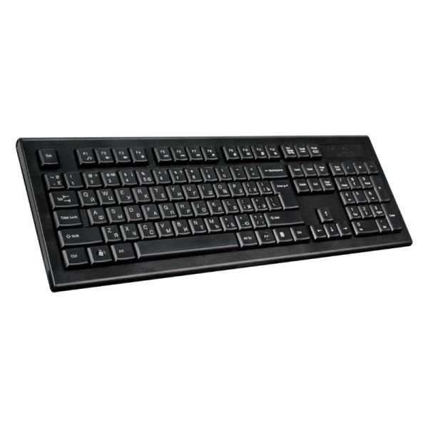 Клавиатура и мышь A4TECH 7100N, USB, беспроводной, черный